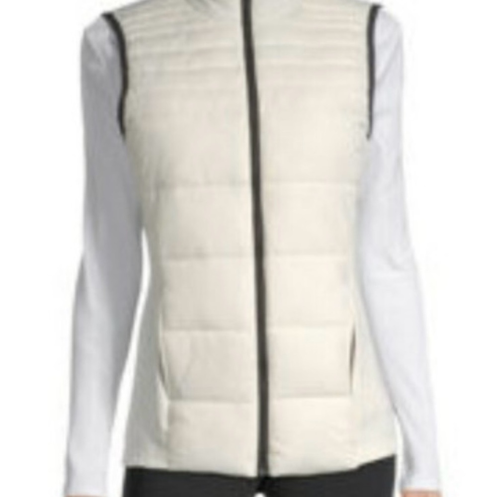 Xersion Cream Quilted Puffer Vest